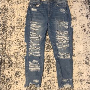 American Eagle Ripped Mom Jeans